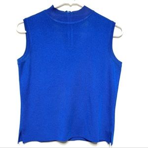 Ming Wang Mock Neck Knit Tank